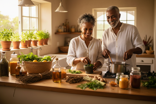 Jamaican Roots Tonic & Vitality Herbs: Caribbean Wellness Bundle for Energy & Stamina