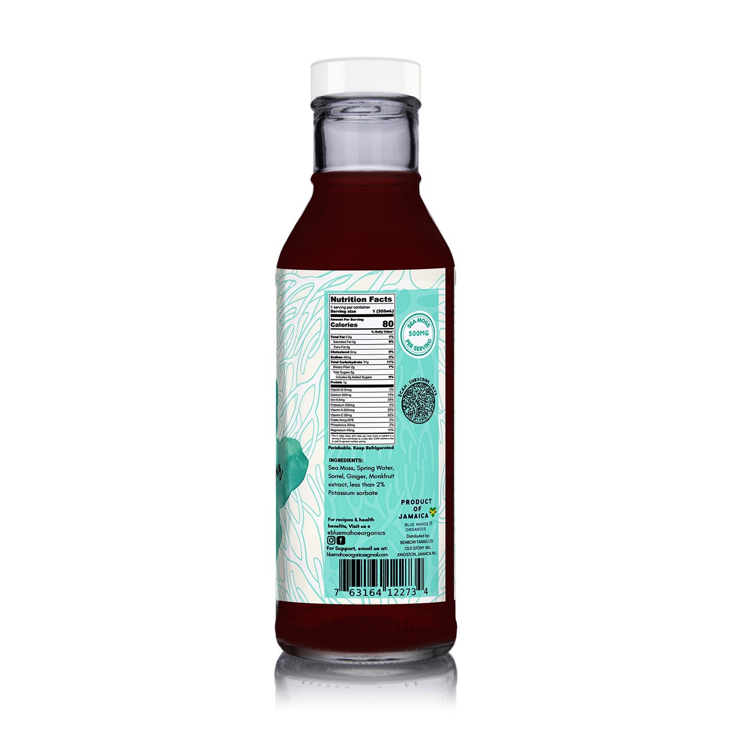Jamaican Sorrel & Ginger Sea Moss Juice