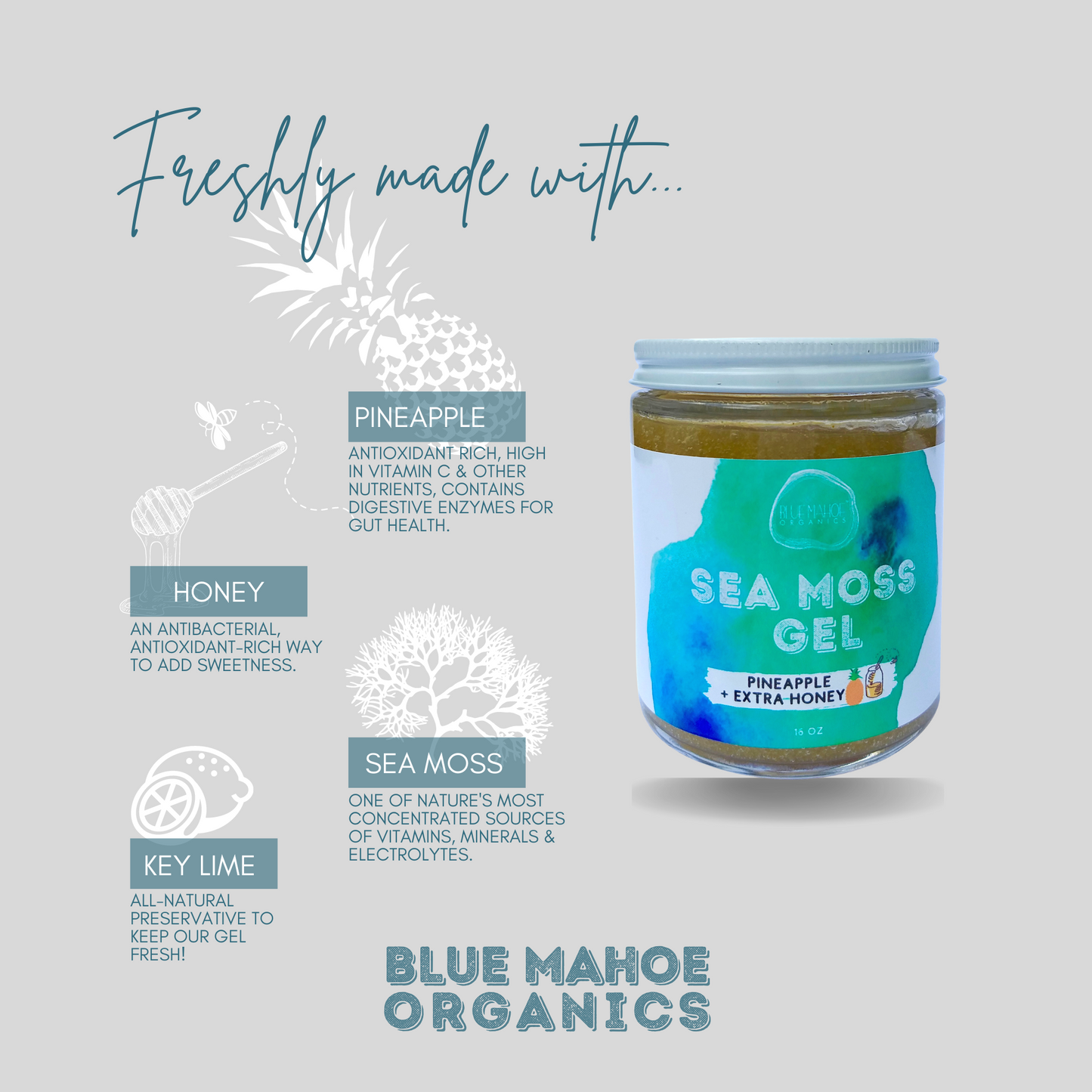 Pineapple Sea Moss Gel 🍍