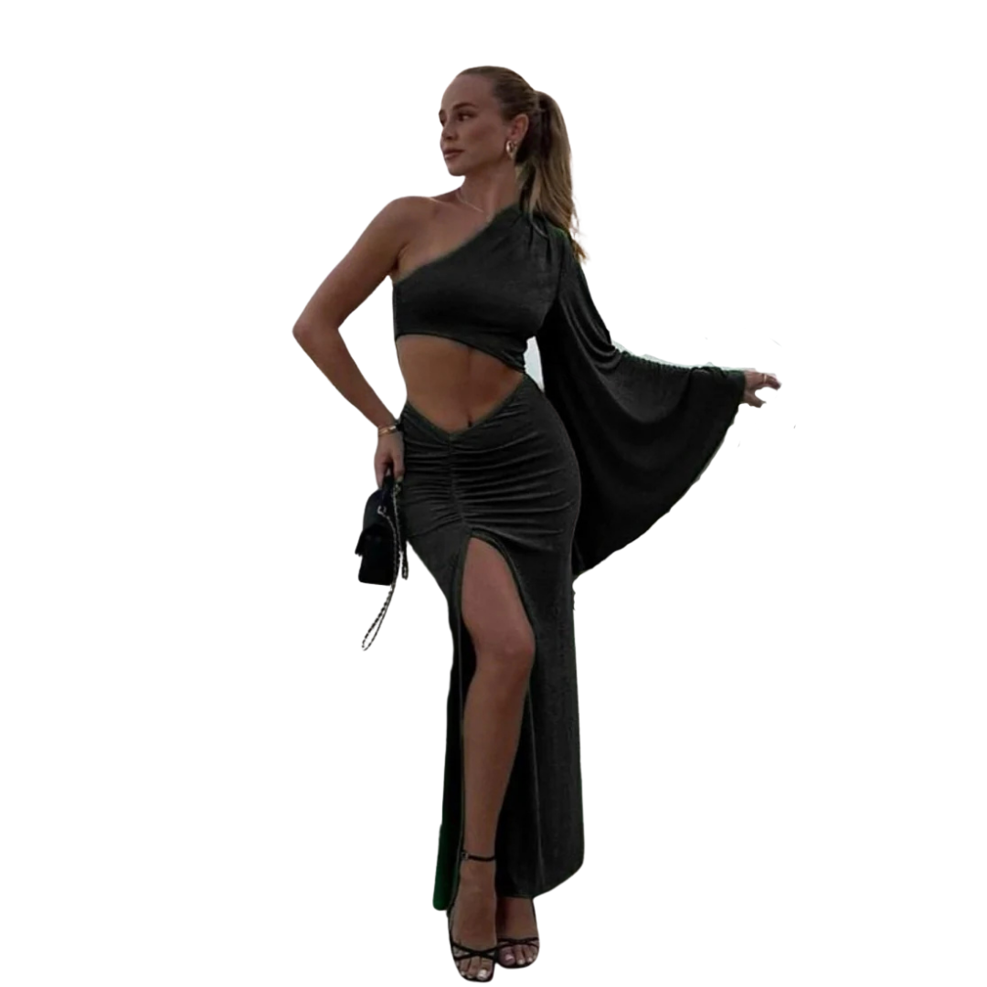 Betty One Sleeve Skirt Set