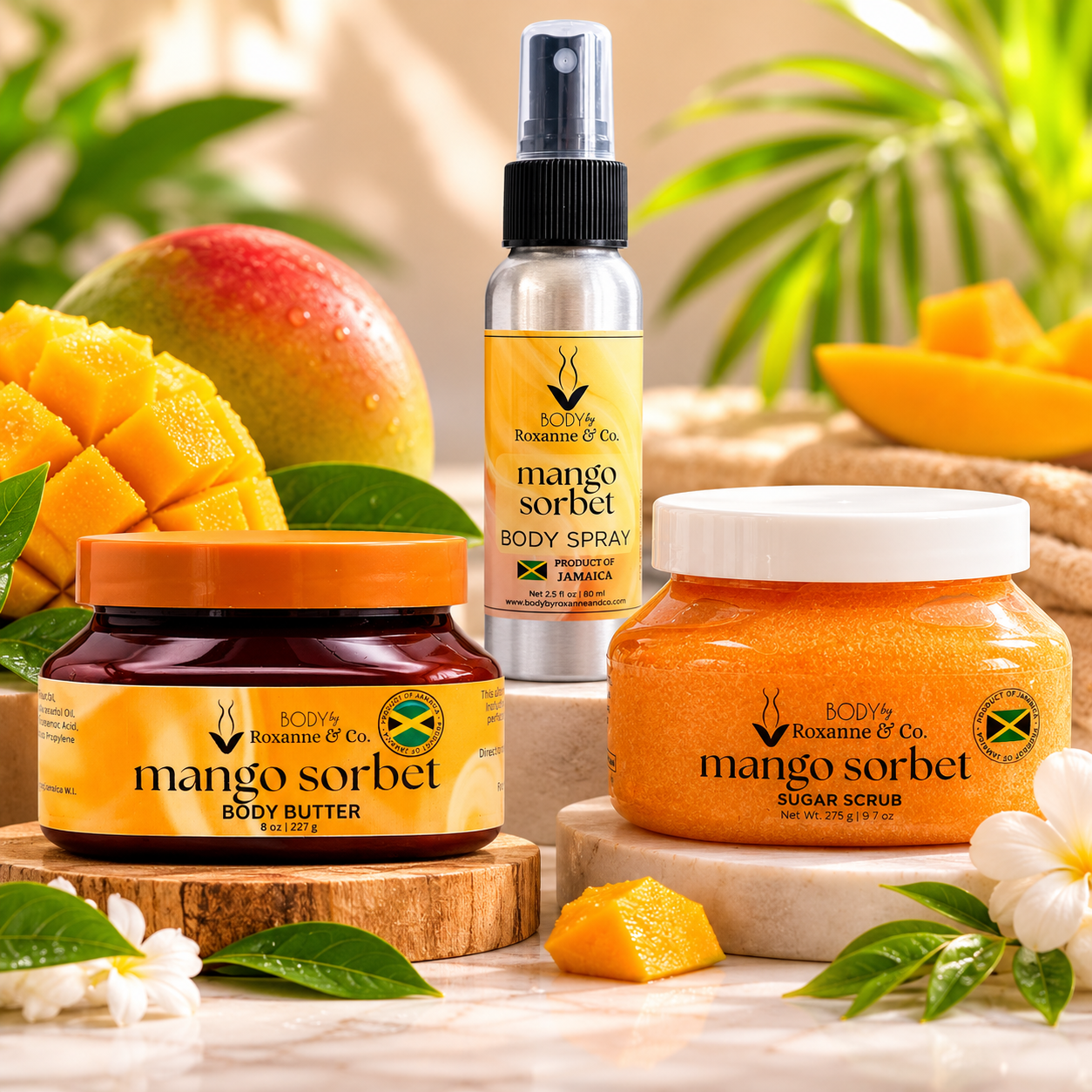 Bring Jamaica Home — Mango Sorbet Bath Bundle
