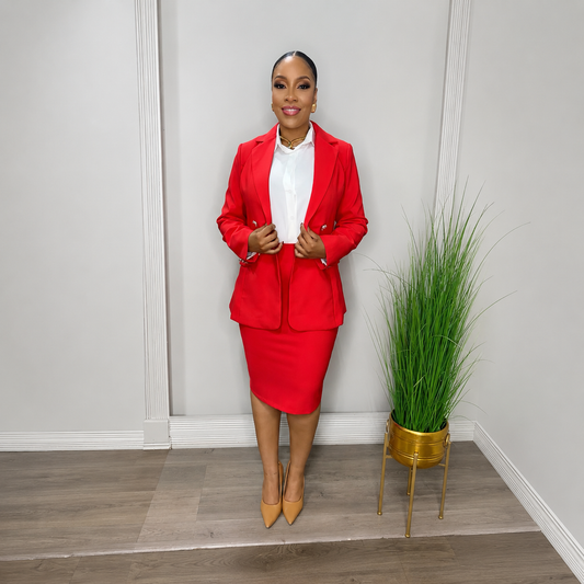 Camille Scarlet Blazer
