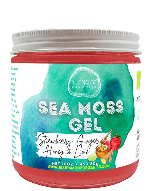 Strawberry Ginger Lime & Honey Sea Moss Gel