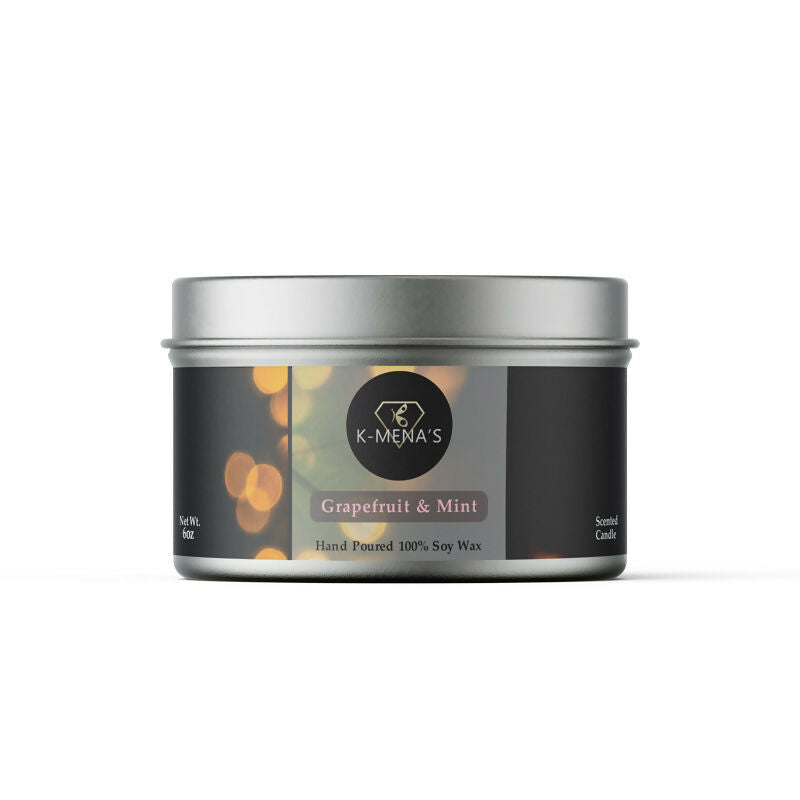 K-menas 6oz Island Scented Tin Candles