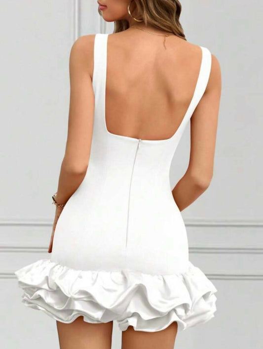 Lori Mini Dress with Flowers