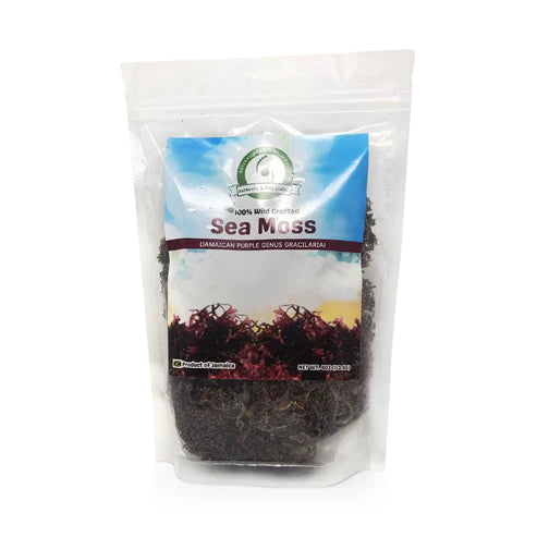 jamaican purple dehydrated sea moss (thick) 4 oz multi vitamin