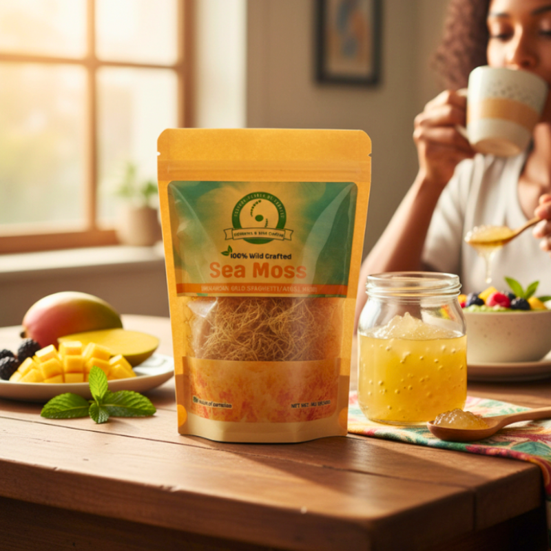 Gold Dehydrated Sea Moss (Thick) - 4 oz