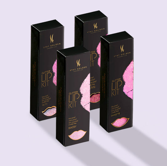 Pretty In Pink Glitter Lip Kit Bundle