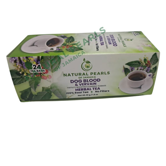 jamaican dog blood & blue vervain teabags - 24 teabags dried herbal leaves