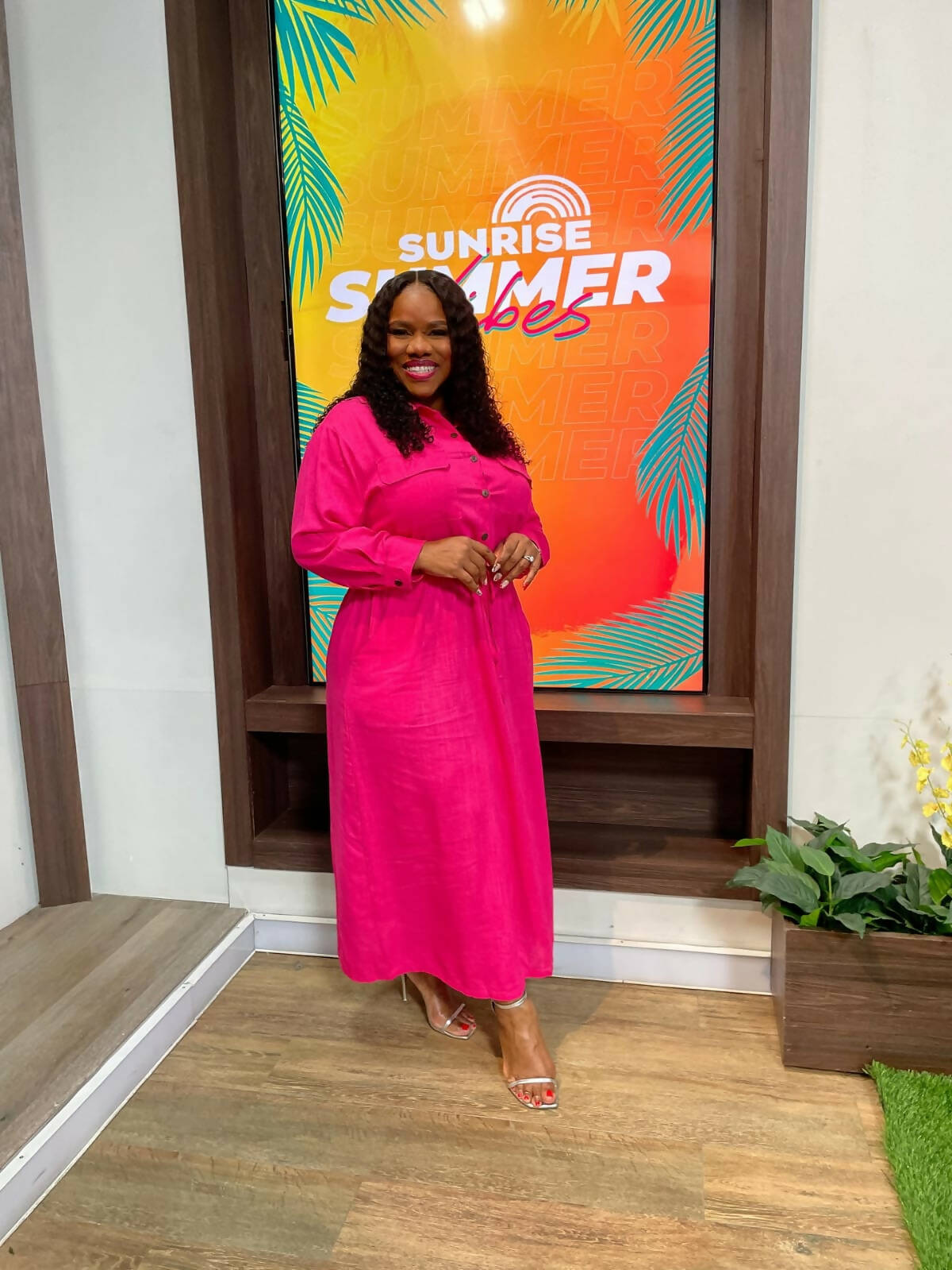 Kokobella Linen Long Sleeve Draw String Dress