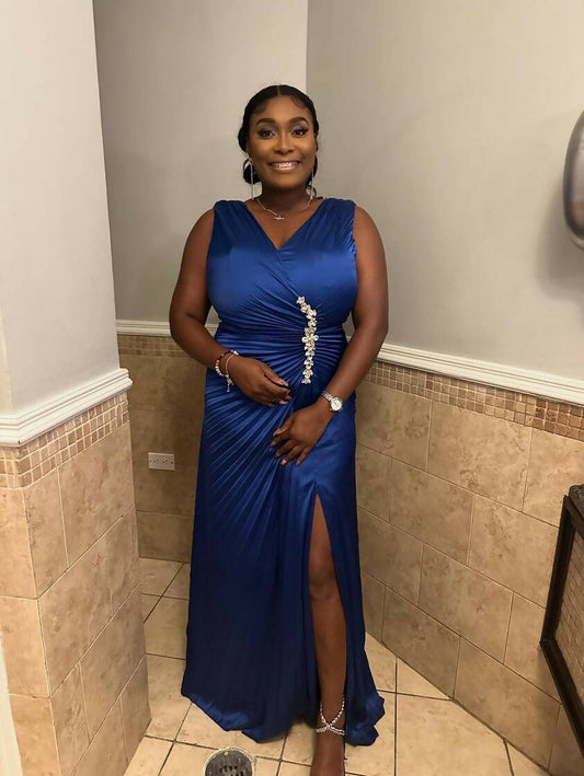 Kokobella Satin Steam Pleated Gown