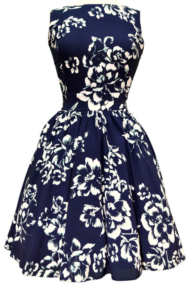 Midnight Garden Fit & Flare Dress