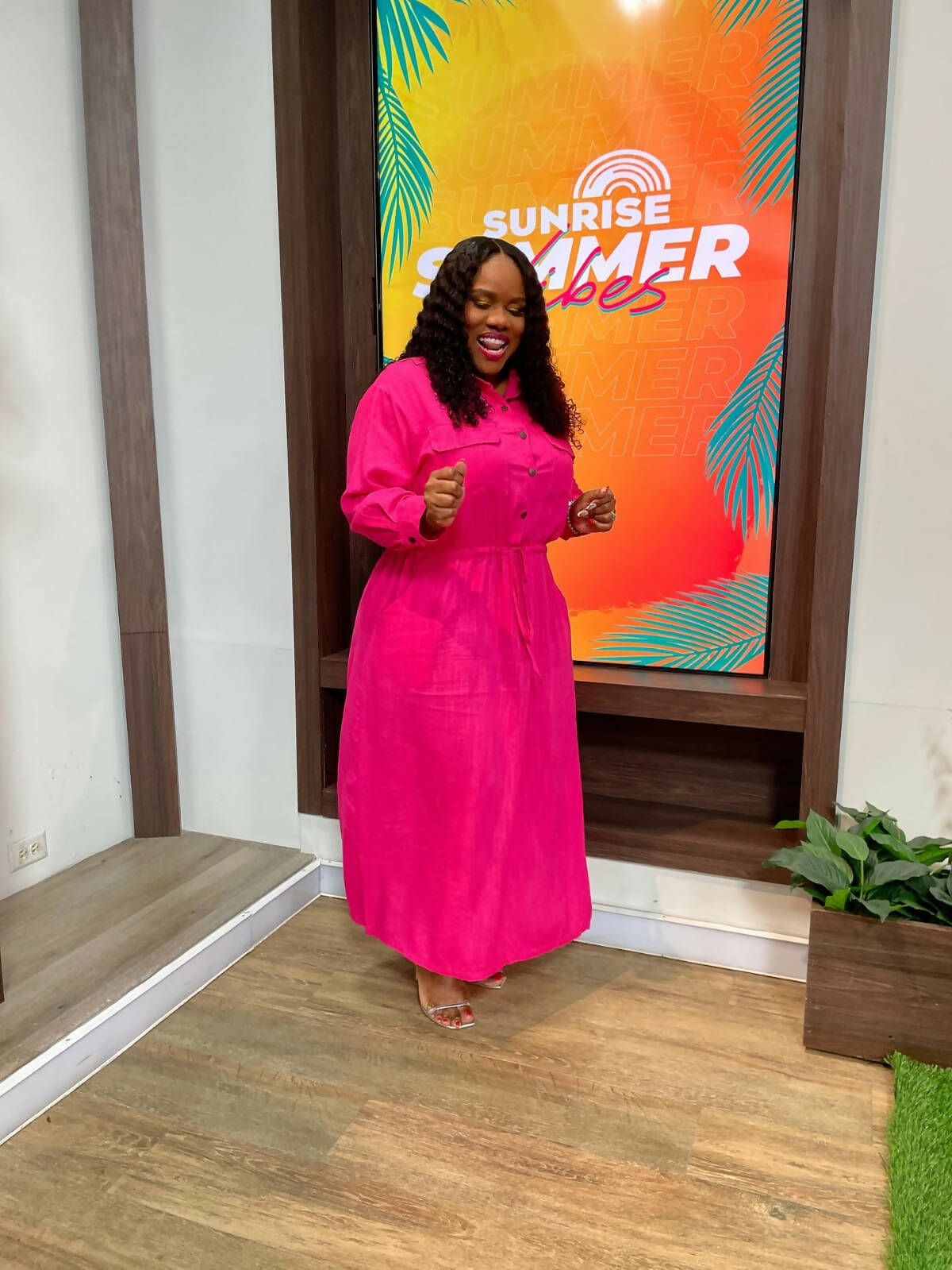 Kokobella Linen Long Sleeve Draw String Dress