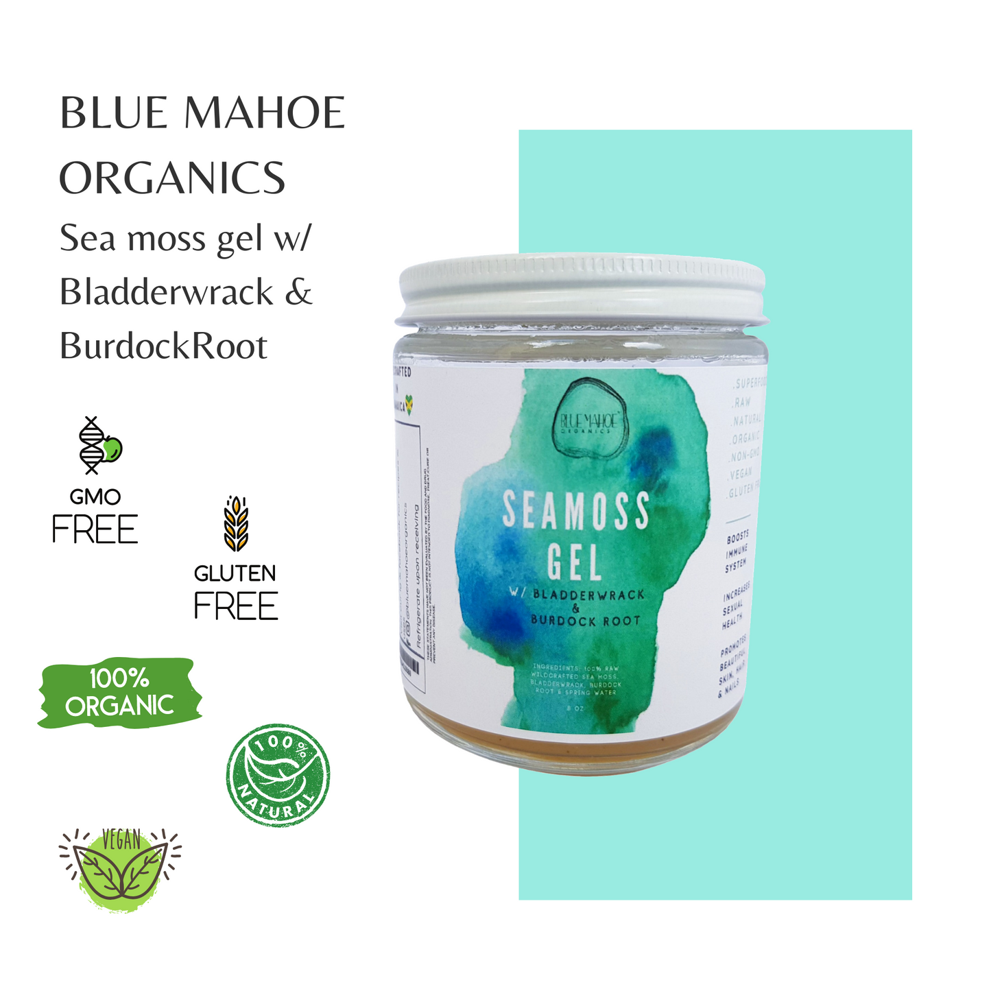 Bladderwrack & Burdock Root Sea Moss Gel