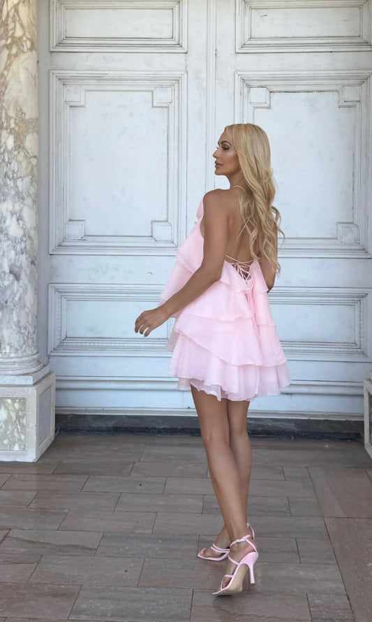 Daffy Ruffle Mini Dress