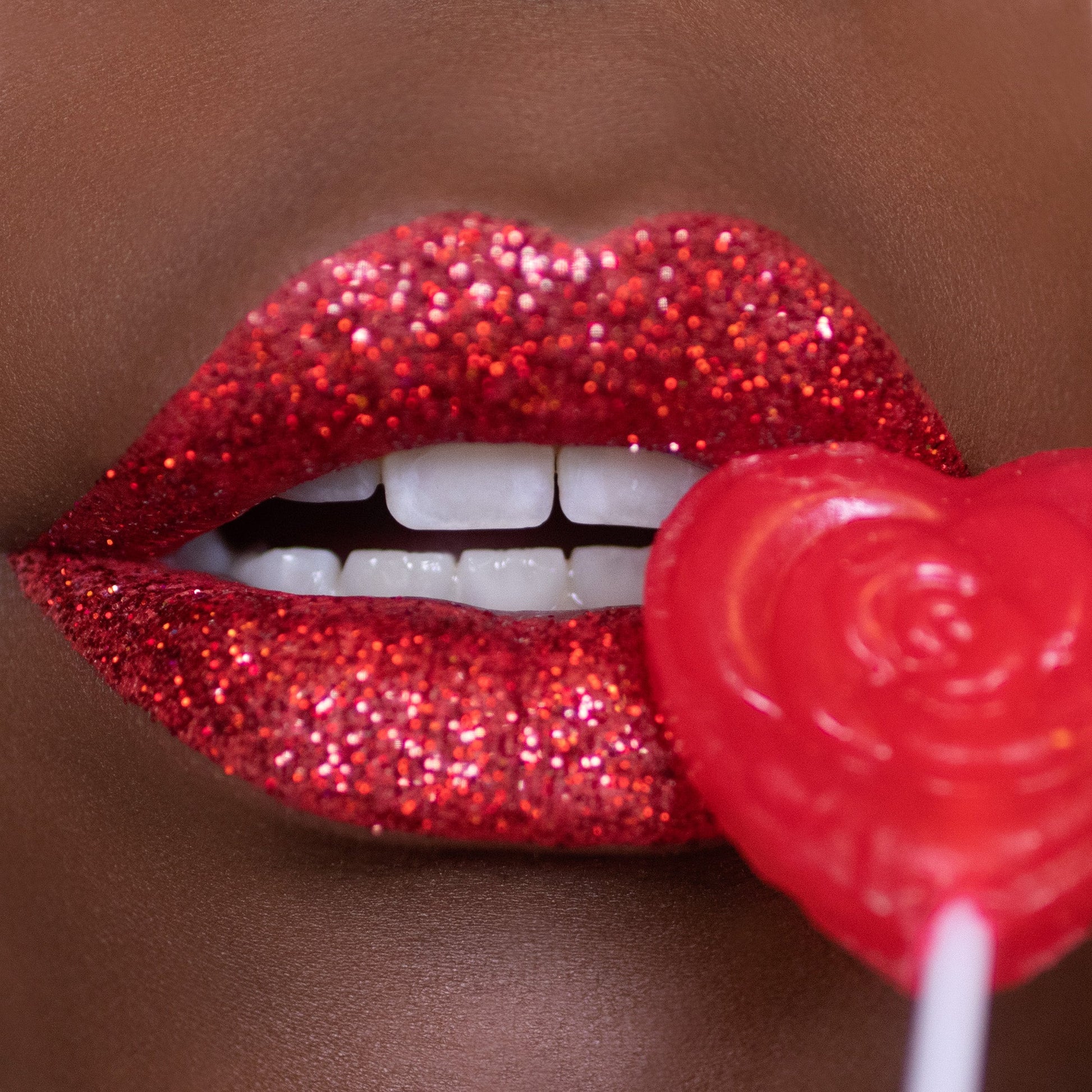 Burlesque Glitter Lip Kit, Glitter lip kit, Glitter lips, Lip glitter, Glittery lips, Stay Golden Cosmetics, Red glitter lipstick