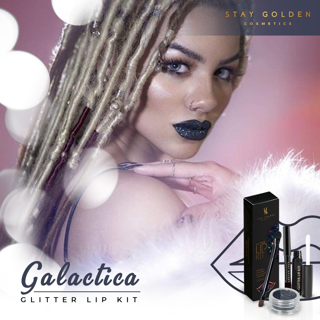 fb-feed, Galactica Glitter Lip Kit , Glitter lipstick, Glitter lips, Lip glitter, Stay Golden Cosmetics