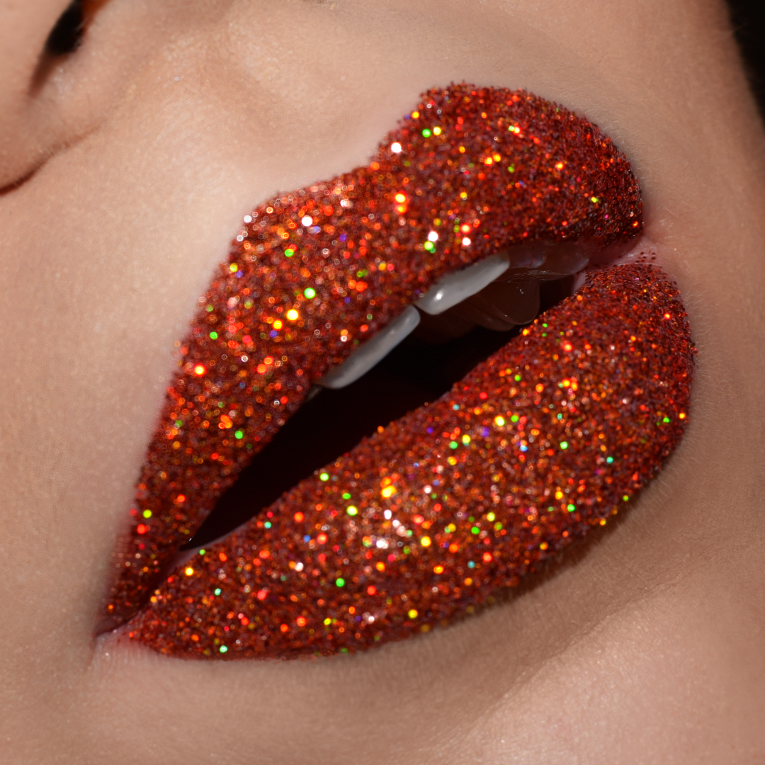 fb-feed, Peachy Glitter Lip Kit, Glitter lipstick, Glitter lips, Lip glitter, Stay Golden Cosmetics, Red glitter lipstick